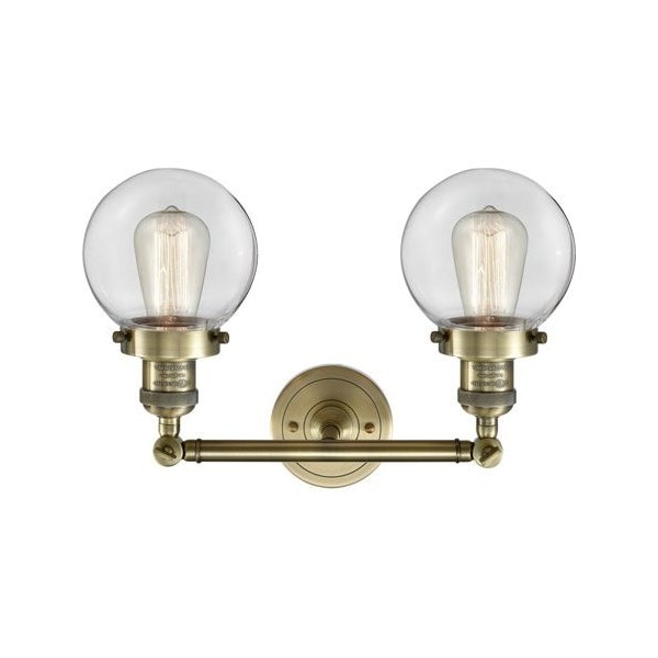 2 Light Vintage Dimmable Led Bathroom Fixture